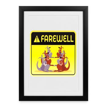 FAREWELL TEAM GROUP - Framed poster (27 × 37 cm) - black - Front