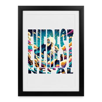EVEREST - Framed poster (27 × 37 cm) - black - Front