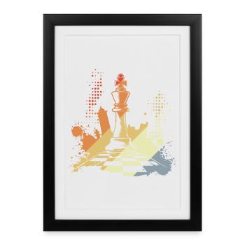 Pièce - Affiche encadrée (27 × 37 cm) - noir - Devant