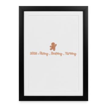 Gingerman 2025: Ascension Douce - Affiche encadrée (27 × 37 cm) - noir - Devant