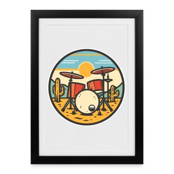Trapset Comic Look - Framed poster (27 × 37 cm) - black - Front
