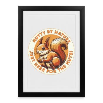 Noisette par nature - Affiche encadrée (27 × 37 cm) - noir - Devant