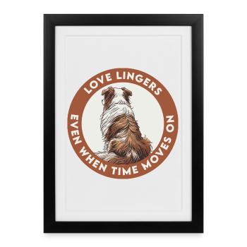 Love Lingers Even When Time Moves On - Framed poster (27 × 37 cm) - black - Front