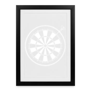 Dart Graphics - Framed poster (27 × 37 cm) - black - Front