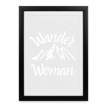 Wander Women - Gerahmtes Poster (27 × 37 cm) - Schwarz - Vorne
