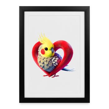 Nymphheart (01) - Framed poster (27 × 37 cm) - black - Front