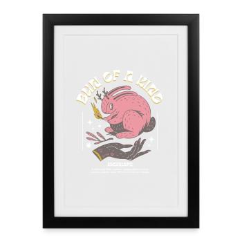 Mystical Jackalope – Unique & Magical - Framed poster (27 × 37 cm) - black - Front