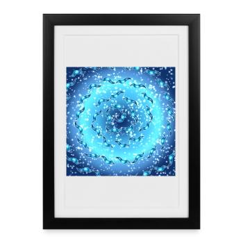 Galaxie des mers - Affiche encadrée (27 × 37 cm) - noir - Devant