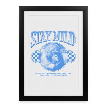 Stay Mild – Chill Vibes Only - Framed poster (27 × 37 cm) - black - Front