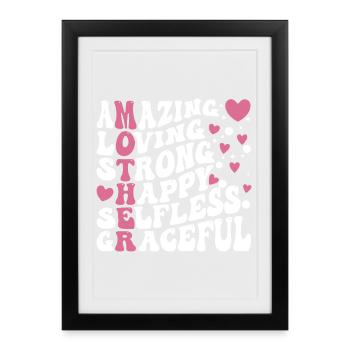 Meilleure maman de tous les temps - Affiche encadrée (27 × 37 cm) - noir - Devant