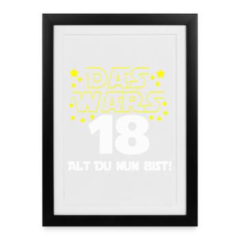 18th birthday , 18 That's it old you are now ! - Framed poster (27 × 37 cm) - black - Front