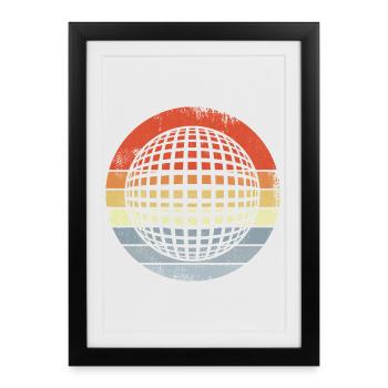 Vintage 80s Disco - Framed poster (27 × 37 cm) - black - Front