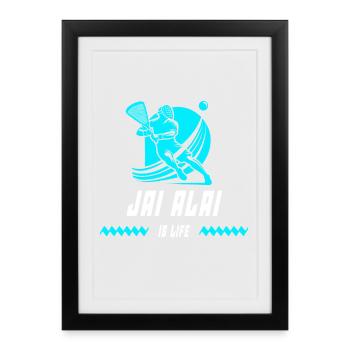 Jai Alai is alive - Framed poster (27 × 37 cm) - black - Front
