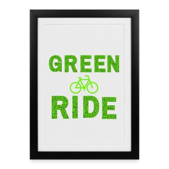 GREEN RIDE - Affiche encadrée (27 × 37 cm) - noir - Devant