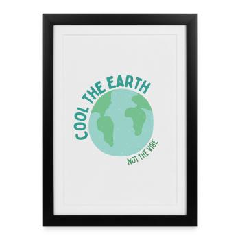 Rafraîchir la Terre - Pas l’ambiance - Affiche encadrée (27 × 37 cm) - noir - Devant