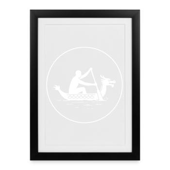 Paddle Fury - Framed poster (27 × 37 cm) - black - Front