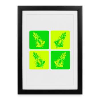 Space Space Design - Framed poster (27 × 37 cm) - black - Front
