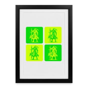 Knight of Justice - Framed poster (27 × 37 cm) - black - Front