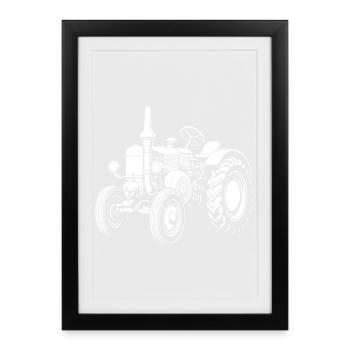 Héros nostalgique des champs - Affiche encadrée (27 × 37 cm) - noir - Devant