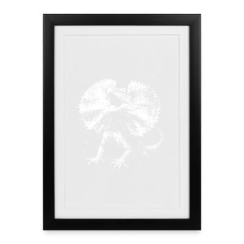 Renaissance des reptiles sauvages - Affiche encadrée (27 × 37 cm) - noir - Devant