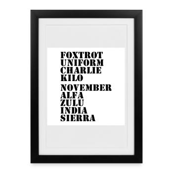 Against Nazis - Framed poster (27 × 37 cm) - black - Front