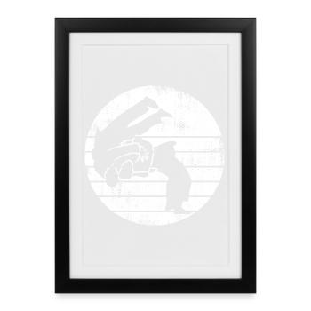 Judoka Drawing - Framed poster (27 × 37 cm) - black - Front