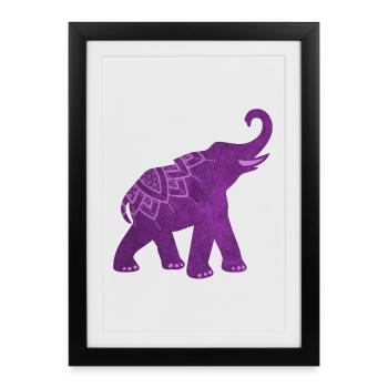 Yoga Mandala Inde Yoga Namaste Méditation om - Affiche encadrée (27 × 37 cm) - noir - Devant