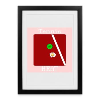 TENNIS OEUFS CHAUDS D’ÉTÉ - Affiche encadrée (27 × 37 cm) - noir - Devant