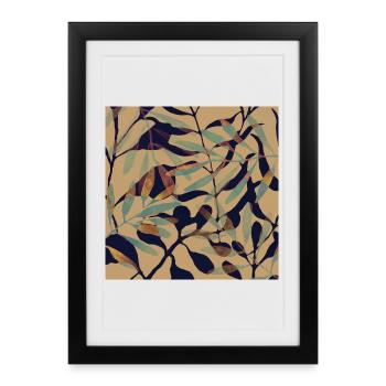 Roasted leaves - Framed poster (27 × 37 cm) - black - Front