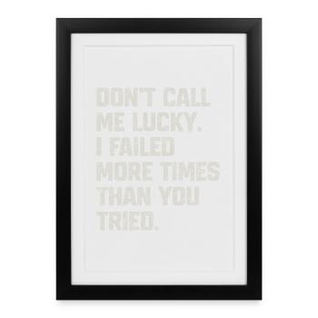 Motivational Resistant Quote - Framed poster (27 × 37 cm) - black - Front