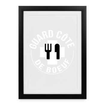 Prime rib guard - Framed poster (27 × 37 cm) - black - Front