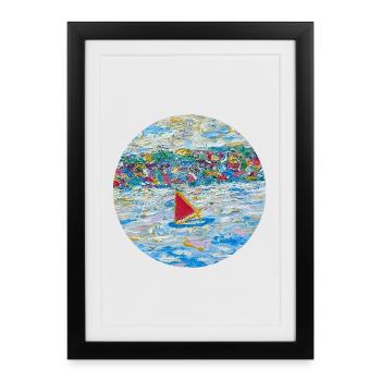 Seascape - Affiche encadrée (27 × 37 cm) - noir - Devant