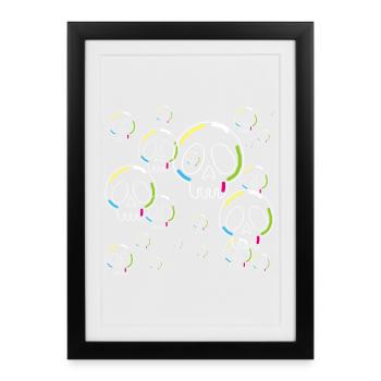 Strange Soap Skulls - Framed poster (27 × 37 cm) - black - Front