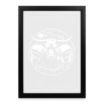 Bull Bull Boxer Boxe MMA - Affiche encadrée (27 × 37 cm) - noir - Devant