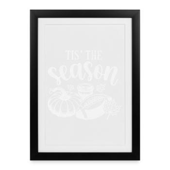 Autumnal Halloween Atmosphere Design - Framed poster (27 × 37 cm) - black - Front