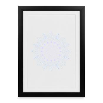 Geometric Mandala Pattern - Framed poster (27 × 37 cm) - black - Front
