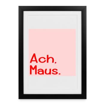Surnom d'Oh Mouse - Affiche encadrée (27 × 37 cm) - noir - Devant