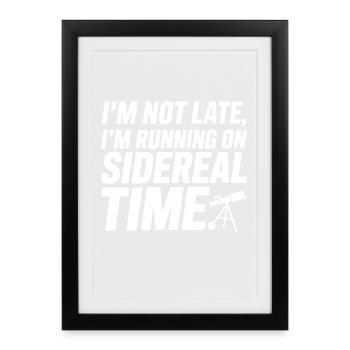 Celestial Map Constellation Guide   - Framed poster (27 × 37 cm) - black - Front