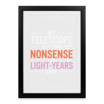 Astronomy Humor  - Framed poster (27 × 37 cm) - black - Front
