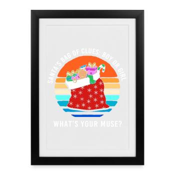 Expectant Mom Mom Christmas - Framed poster (27 × 37 cm) - black - Front