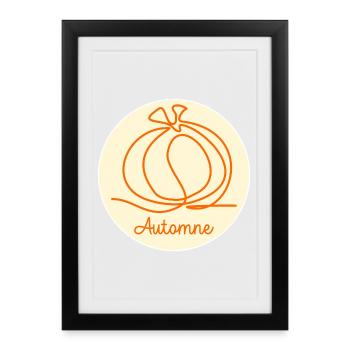 Autumn Squash - Framed poster (27 × 37 cm) - black - Front