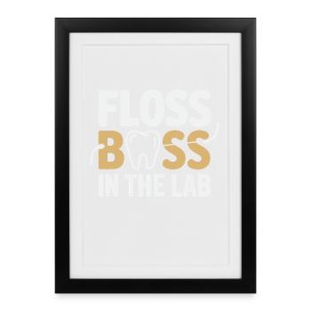 Dental Technician Precision   - Framed poster (27 × 37 cm) - black - Front