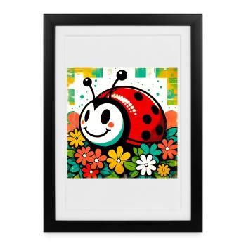 ladybird - Framed poster (27 × 37 cm) - black - Front