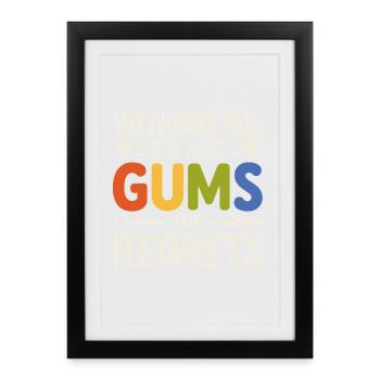 Dental Crown Precision Design  - Framed poster (27 × 37 cm) - black - Front
