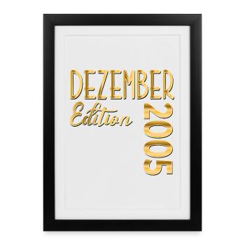 21e anniversaire Anniversaire 2005 Décembre 2005 - Affiche encadrée (27 × 37 cm) - noir - Devant