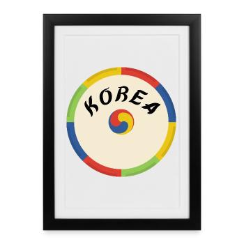 Korea Design – Tradition & Culture in a Circle - Framed poster (27 × 37 cm) - black - Front