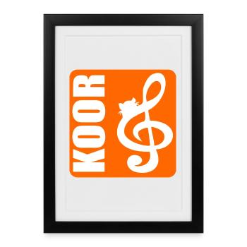CHOIR Domestic cats - Framed poster (27 × 37 cm) - black - Front