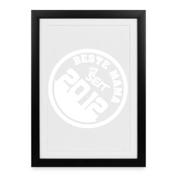 Idée cadeau 2012 - Affiche encadrée (27 × 37 cm) - noir - Devant