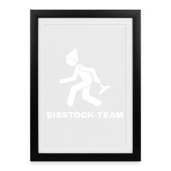 EISSTOCK-TEAM - Framed poster (27 × 37 cm) - black - Front