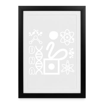 DNA - Framed poster (27 × 37 cm) - black - Front